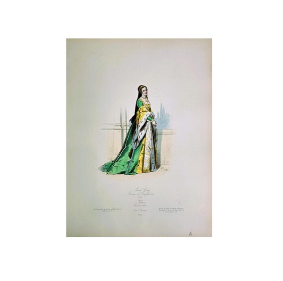 Jane Grey. Queen of England. Hand-colored Steel Engraving. From: Modes Et Costumes Etrangers Anciens Et Modernes, Paris, 1865 - Etsy Jane Grey. Queen of England. Hand-colored Steel Engraving. From: Modes Et Costumes Etrangers Anciens Et Modernes, Paris, 1865 - Etsy