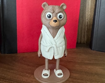 Mordecai Bugaboo Form Figurine, Dungeon Crawler Carl 3D Printed, DCC LitRPG Collectible, Grumpy Bear Bookshelf Decor, Gift for Book Lovers