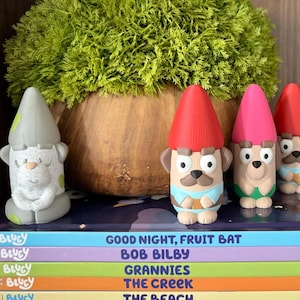 Bluey Inspired Gnomes - Unique Garden or Home Decor