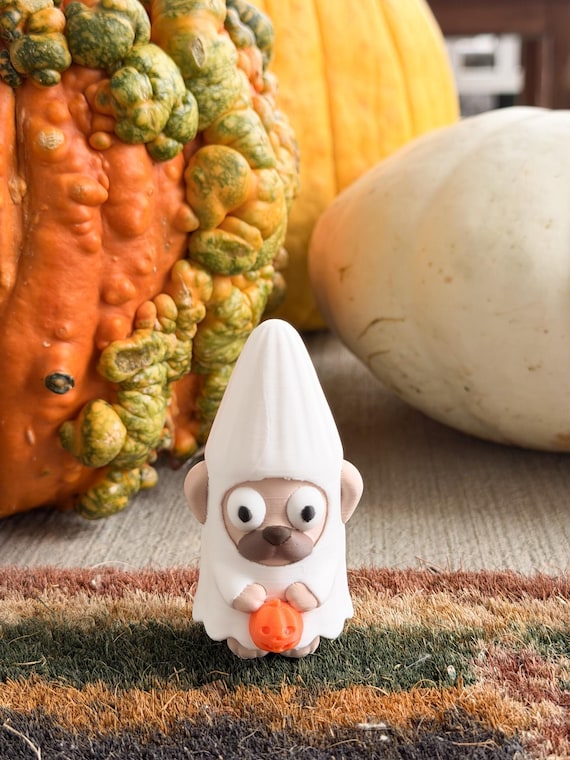 Bluey Inspired Halloween Gnomes - Ghost, Skeleton & Mummy Mini Gnomes, Spooky Garden or Home Decor view 2