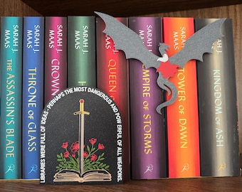Throne of Glass Shelf Sign: Book Straightener, Library Organizer