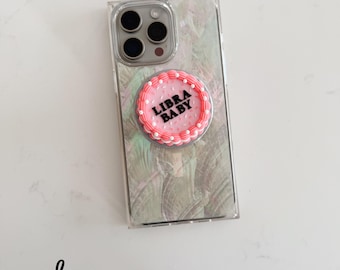 Zodiac Baby Birthday Cake Phone Grip: 3D Printed Astrology Gift