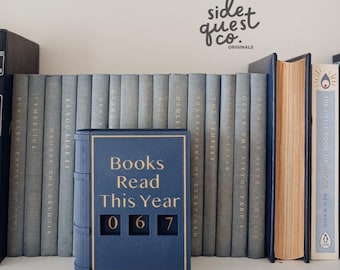 Book Tracker: 3D Printed Reading Journal with Number Blocks