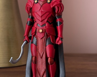The Reaper Figurine, Darrow Red Rising 3D Printed Statue in Pegasus Armor: Bookshelf Howler Decor