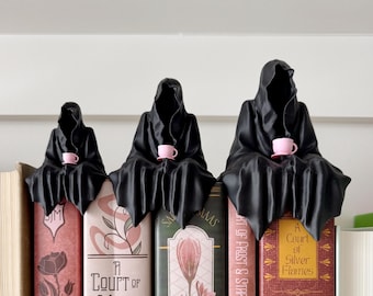 Suriel / Ghost / Grim Reaper Figurine - with Teacup Attached! Bookshelf Decor