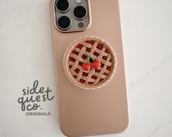 PopSockets PopTop Interchangeable Oceanic Agate – Accessoire Style Pour PopGrip, Design Pierre Naturelle Bleu