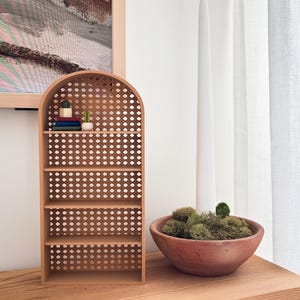 TBR Mini Rattan Bookshelf | Book Bank | TBR Container / To Be Read | Bookshelf Bookends | Book Swag | Library | Bookish Gift | 3D Print