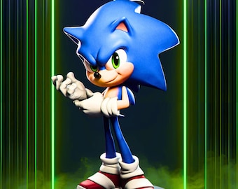 Speed Blitz Toon STL | 1/6 Scale Energetic Runner (3D PRINT FILES)