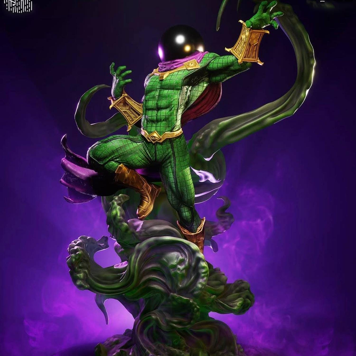 Mysterio Fanart STL Statue | 1/6 Scale | Smoke and Magic Energy Diorama ...