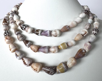 Cone Shell Necklaces One of a Kind Mermaid Gift Adjustable Puka Shell Edison Pearl Gold Filled Hawaii Statement Jewelry Made in Hawaiʻi