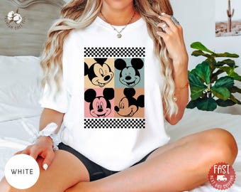 Disney Mickey Mouse T-Shirt, Family Vacation Shirt, Disney Trip 2026, Retro Cartoon Character Tee