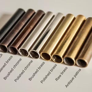 Brass Finishes Samples for Custom Handcrafted Brass Light Fixture