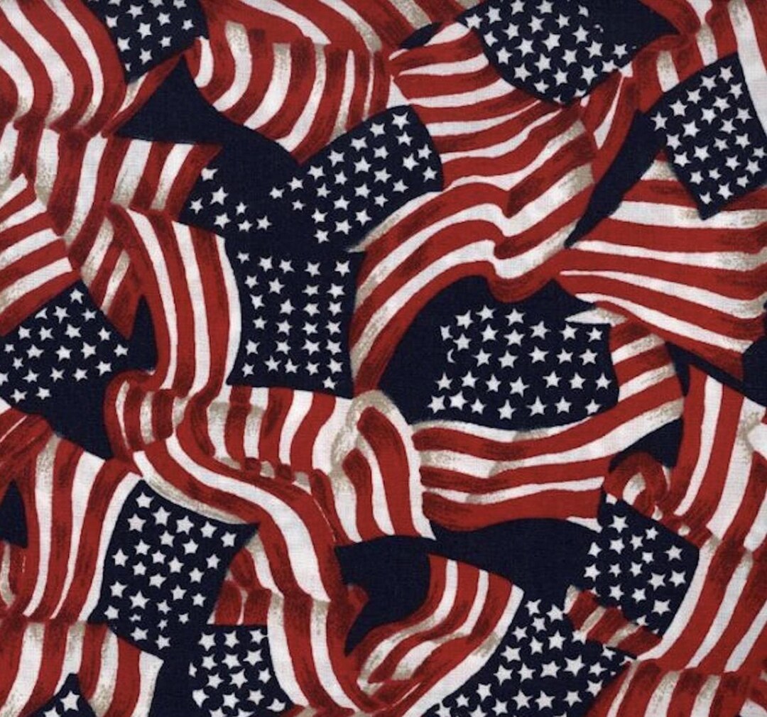 Patriotic Red White Blue Flag Stars Stripes Old Glory Americana 