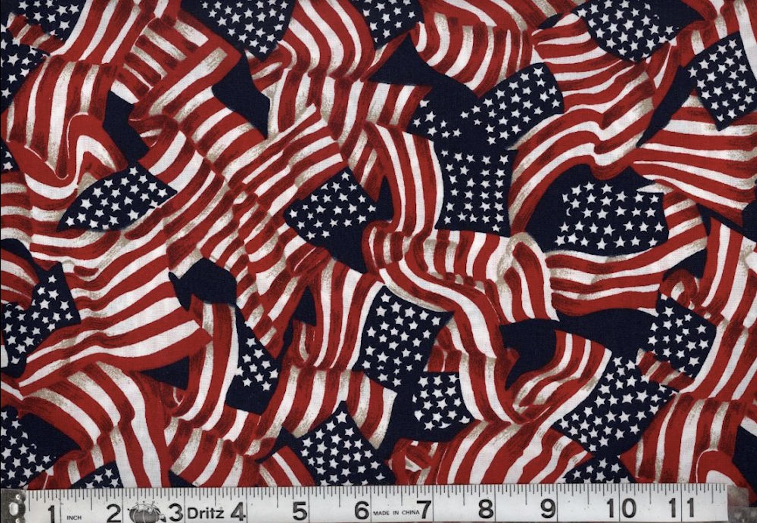Patriotic Red White Blue Flag Stars Stripes Old Glory Americana