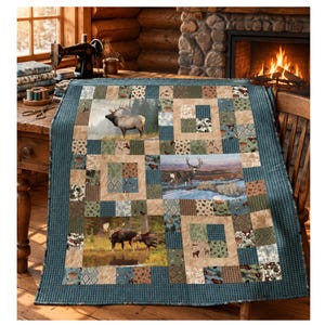 NEW Kit! Majestic in Nature Quilt Kit by RBD Designers featuring Whispering Pines Collection 64 1/2" x 69", KT-17960C, K2B2, Riley Blake
