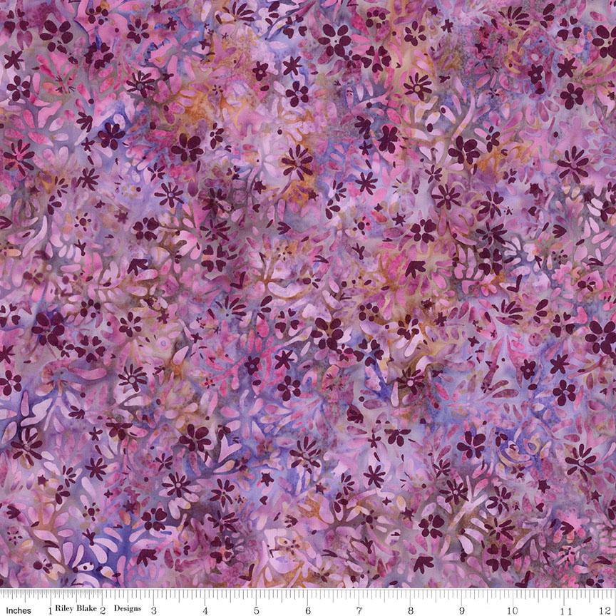Periwinkle And Raspberry NEW! Wildflowers Misty Layer Cake Dip Dyed Batiks Raspberry Periwinkle ...