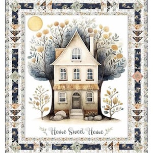 NEW Kit! All Roads Lead Home Quilt Kit 46&quot; x 52&quot; Featuring Home Sweet Home Collection by Dan Morris QT Fabric, 4461B, OR2R1