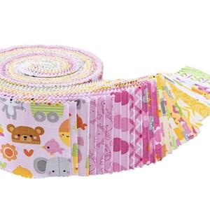 Bundle of Joy, Rolie Polie (Jelly Roll), Teddy Bear, Unicorn, Doodlebug Design, RP-15290-40, 40 2.5-in x 44-in strips,OR2R2,Riley Blake