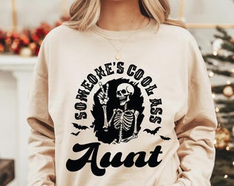 Someone's Cool Ass Aunt Sweatshirt, Cool Auntie Club Shirts, Aesthetic New Aunt Hoodie, Aunt to Be Tee, Birthday Gifts for Best Aunt, FL5941