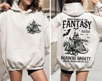 Fantasy Reader Shirt, Fantasy Dragon Bookish Sweatshirt, ACOTAR shirt, Trendy Gift for the Dark Romance Fangirl, Romance Reader Hoodie, F114