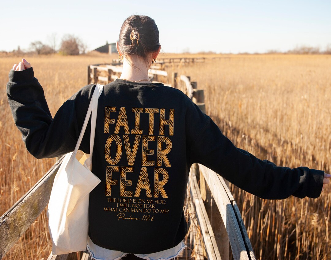 Faith Over Fear Swe, Aesthetic Christian Shirts, Religious Bible Verse ...