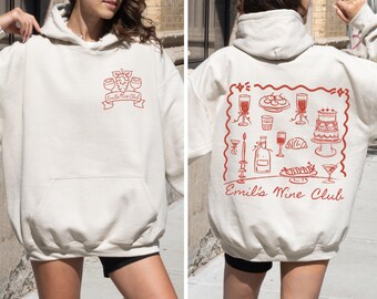 Custom Wine Club Sweatshirt, Personalized Bachelorette Party Shirt, Bachelorette Merch Wine Tasting Hoodie, Bridesmaid Wine Lover Gift, F304