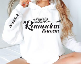 Ramadan Kareem Shirt, Aesthetic Ramadan Hoodie, Trendy Islamic Sweatshirt, Religious Gifts for Muslim Mom, Holy Month Celebration Gift, F670