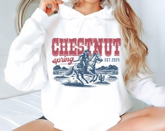 Chestnut Spring Sweatshirt, Cowboy Romance Reader Club Shirt, Country Bookish Gift For Country Girl, Trendy Gift for Book Addict, F116