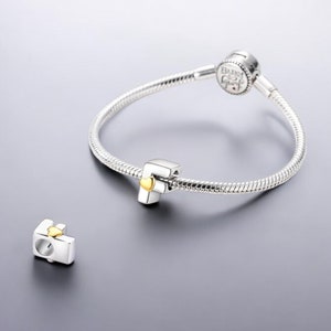 Alphabet Charms aus Sterlingsilber 925 - LOVE Herz Anhänger für Pandora Armbänder