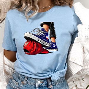 Kamala Harris Chucks Stepping On Red MAGA Hat Shirt, We&#39;re Not Going Back Shirt, Madam President Shirt, Vote Democrat Shirt, Harris Walz Tee