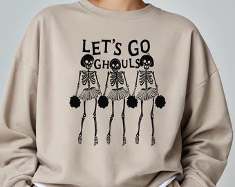 Lets Go Ghouls Halloween Sweatshirt: Lustiges Retro Gespenst Sweatshirt