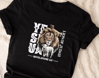 Jeshua Löwe von Jehuda Shirt : Christliches Grafik T-Shirt