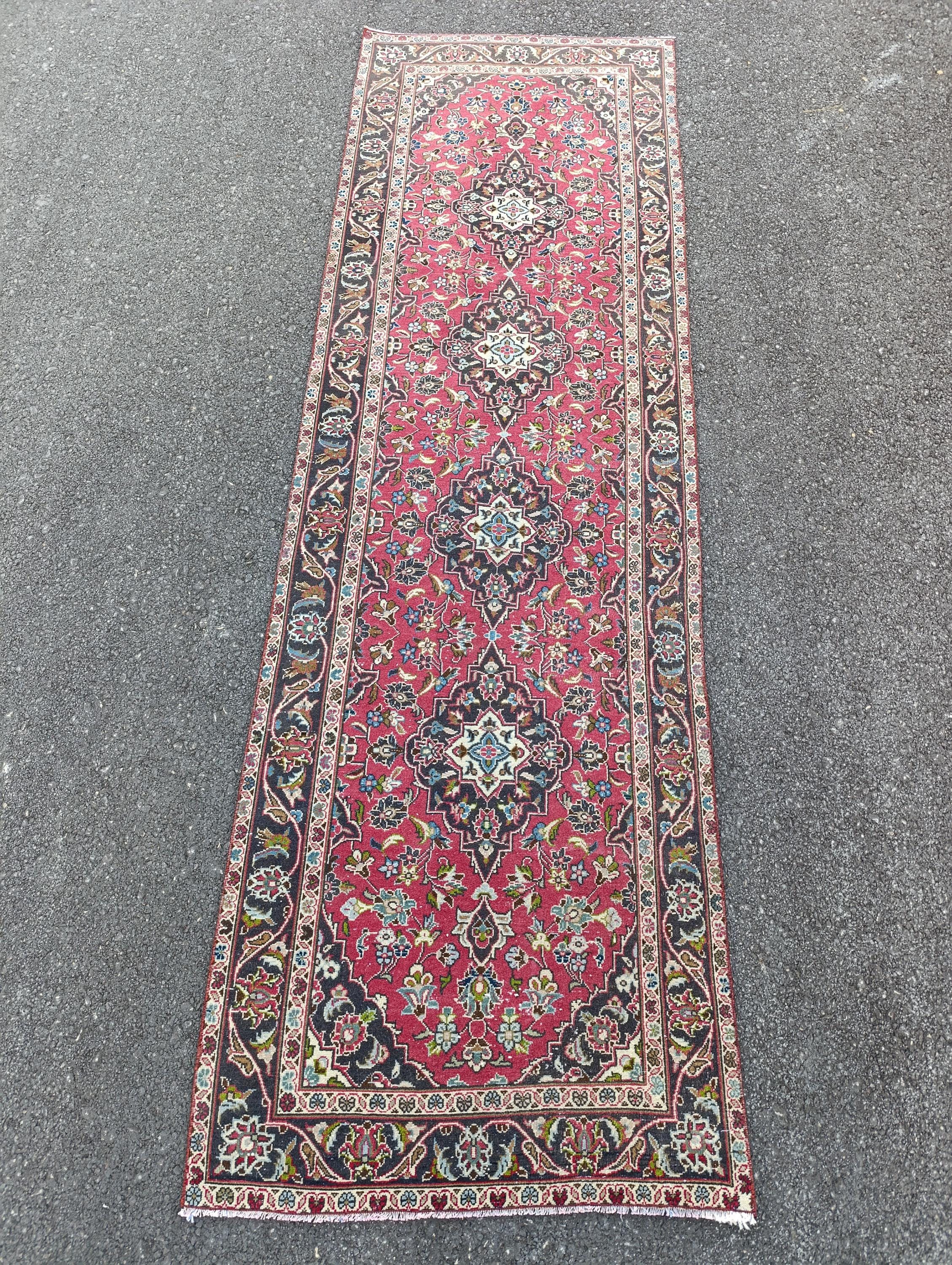 ペルシャ アンティーク ランナー ラグ アンティーク ペルシャ レッド ランナー ラグ 2.11 x 9.9 フィート