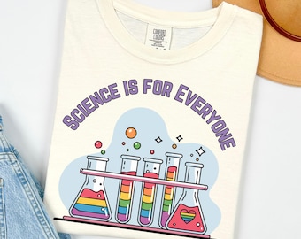 Science Pride T-Shirt: LGBTQ+ Rainbow Chemistry Lab Tee