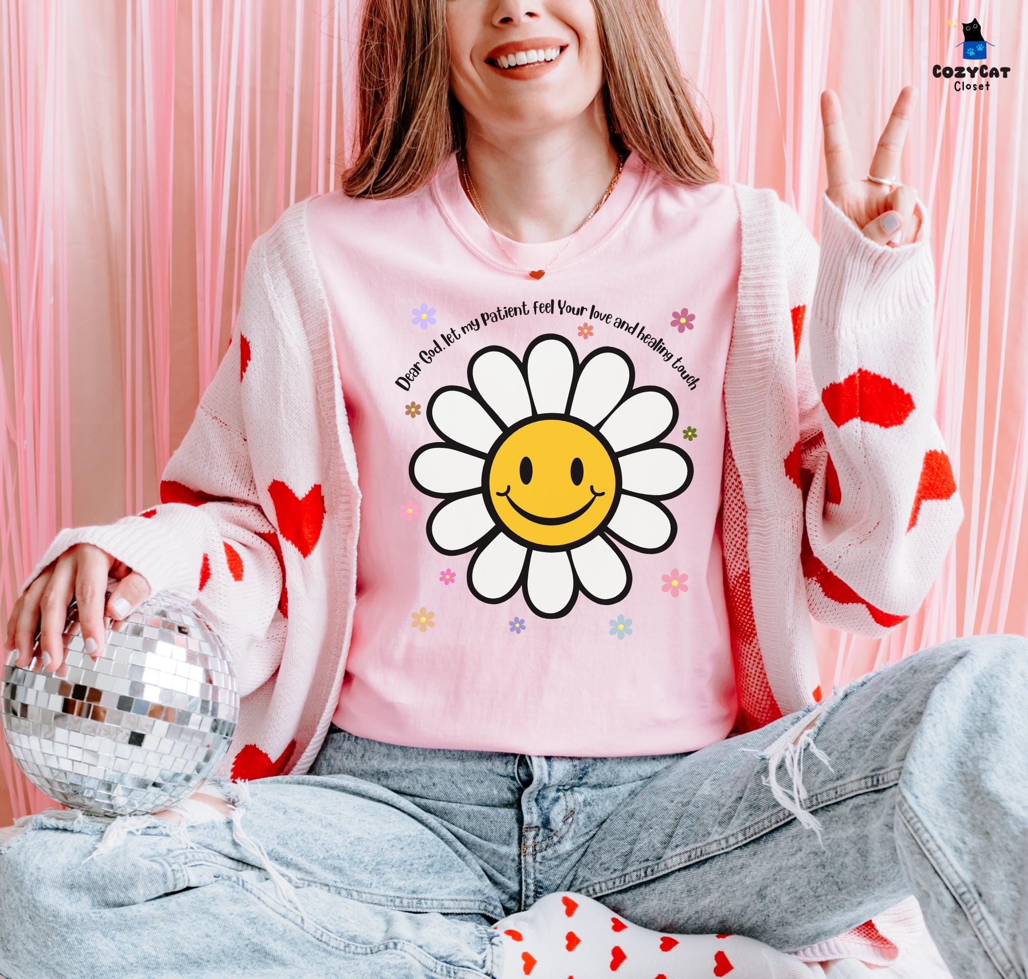 Smiley Daisy Tees - Etsy