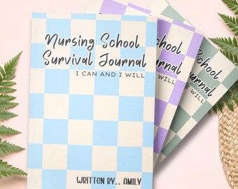 Carnet personnalisé d'école d'infirmières : cadeau pour ordinateur portable à couverture rigide