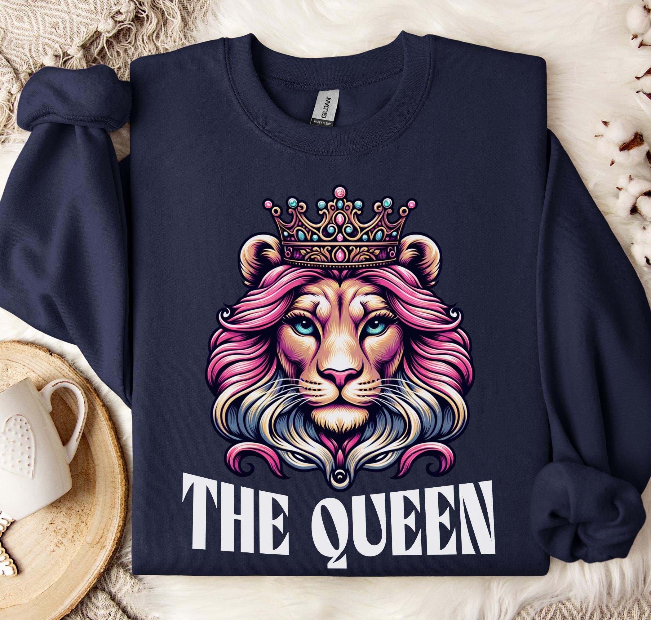 Couple Sweatshirt Queen Her King And Queen Hoodies Cheap Lion The