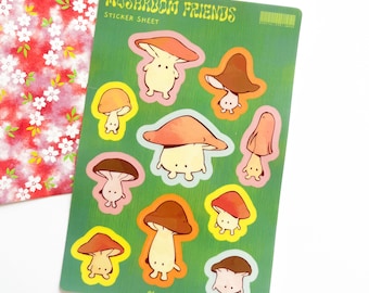 Mushroom Friends | Sticker Sheet