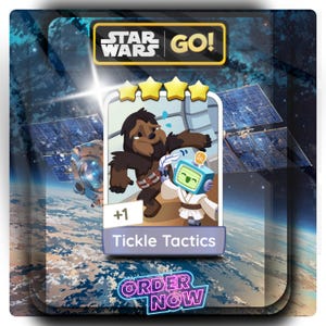 Adesivo Tickle Tactics MonopolyGo 4 estrelas (conjunto 11 a 21) NOVO ÁLBUM
