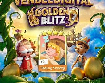 Golden Blitz Event! Feeling Snoozy Monopoly_GO Gold Sticker.