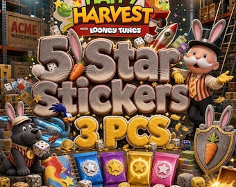 Monopoly_Go 5 Star Stickers - Happy Harvest Album (3 Piece/Order)