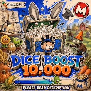 Monopoly Dice Boost 10,000 Dice - Fast Service