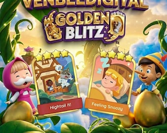 Golden Blitz monopoly go! special combo Hightail It! + Feeling Snoozy 4 star stickers combo