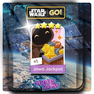 Adesivo Jawa Jackpot MonopolyGo 4 estrelas (conjunto 11 a 21) NOVO ÁLBUM