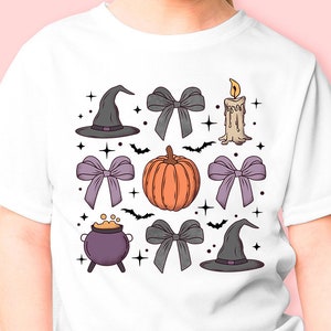 Kokette Halloween png, Gruselsaison png, Halloween kinder png, Kokette Schleife, girly Halloween png, Kinderhalloween png, Kindername Halloween png