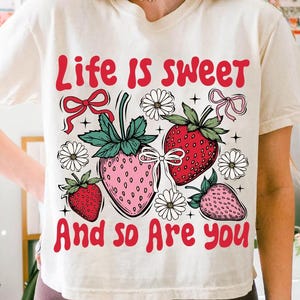 Berry sweet png, feeling berry good png, summer vibes png, coquette strawberry png, strawberry festival png, preppy strawberry Tshirt png
