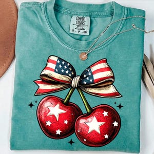 Kokarda American Cherry Coquette Png, Trendy America Png, Amerykańska Kokietka Png, 4 lipca Png, Dzień Pamięci PNG, Dziewczęca USA Png, Czwarty lipca zdjęcie 10