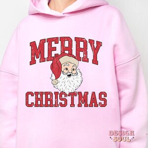 God jul med jultomten png i nöd, god jul png, retro jul png, jultomten png, vintage jultomten png, jul png-filer bild 4