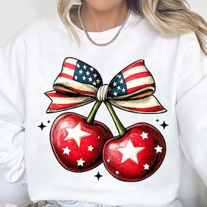 Kokarda American Cherry Coquette Png, Trendy America Png, Amerykańska Kokietka Png, 4 lipca Png, Dzień Pamięci PNG, Dziewczęca USA Png, Czwarty lipca zdjęcie 6
