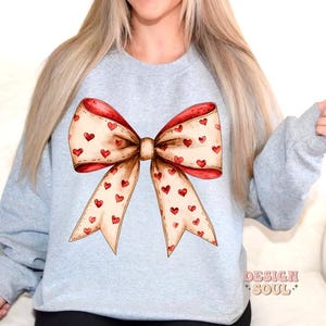 Valentine's day Heart Coquette bow Png, Retro Valentine Shirt Design, Valentine's Day Png, Valentine Love Png, valentine's day bow png image 4